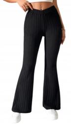 Shein Nadrág, alacsony nőknek, fekete, Size S, 96% poliészter