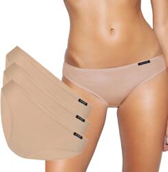 Atlantic Női Alsónadrág, pamut, alacsony derék, Size XXL, fekete/bézs (3BLP-580-BEŻOWY-XXL)