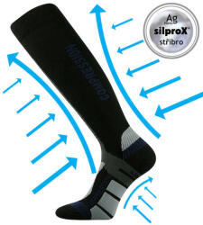 Voxx Signal kompressziós zokni fekete-kék 1 pár 47-50 117813 (117813)