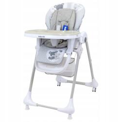 Baby Mix etetőszék, 6-36 hónapos, 15kg-ig, 7 pozícióba állítható, 24×32cm ülőpárnák (B003S GREY)