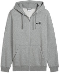 PUMA Férfi Futás Kabát Kapucnis, Cipzáras Essentials No. 1 Logo Szürke PUMA szürke