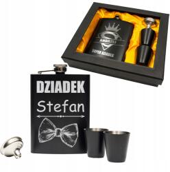 Decortrend Nagypapának ajándék, gravírozott csípő lombik, poharak, tölcsérrel (8000758piersiowka jagermeister ALKOHOL)