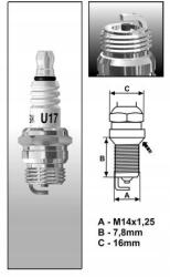 Brisk U17 gyújtógyertya, BRISKGarden