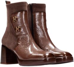 Hispanitas bőr bokacsizma, barna, arany részletek, TRIFLOW technológia (HI254228)
