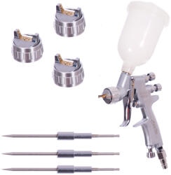 Technic Mini HVLP festékszóró pisztoly Auarita H-921, 0, 8 mm + 1, 2 mm dűzni, 250 ml