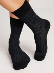  Noviti Bambusz zokni SB004, Size 43-46, fekete/rombusz (5905204308929)