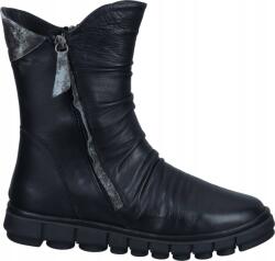 Manitu Női bőr bakancs, fekete, szőrmével bélelt, Size 40 (990531-01)