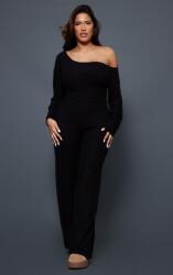 Prettylittlething Klasszikus Fekete Testhezálló Pörkölt Overál Prettylittlething, Size 44