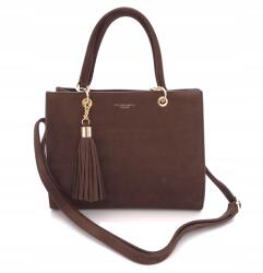 Flora&Co barna női kézitáska, öko bőr, 23×28×10cm