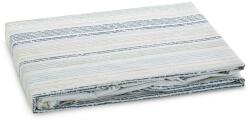 Takoy Cearceaf cu elastic 220x200x30 cm din bumbac culoare albastră, model alb cu dungi 105 g/m2 PRINT