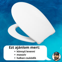  Sanibello Sofclose rendszerű könyen levehető ülőke hagyományos kialakítású WC - k re (sanibello)