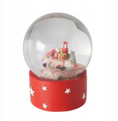 BOLTZE Hógömb Polyresin Manókkal Ø10 1 CM Kézzel Készített (4066076414215)