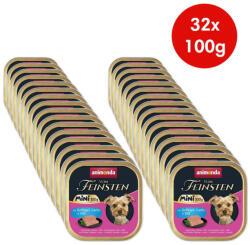  Animonda Vom Feinsten Adult Mini Geflügel, Lachs, Dill (baromfi, lazac, kapor) alutálkás eledel felnőtt kistestű kutyának 32x100g (82358)
