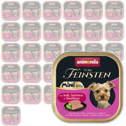  Animonda Vom Feinsten Adult Mini Kalb, Schinken, Basilikum (borjú, sonka, bazsalikom) alutálkás eledel felnőtt kistestű kutyának 32x100g (82360) - pegazusallatpatika