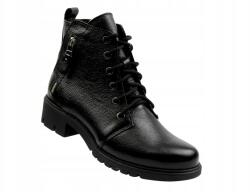 Galant Női Bokacsizma, fekete, bőr, gyapjú bélés, Size 36-41 (3343.CZARNY)