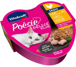 Vitakraft Poésie Delice Plus Macska Alutál Csirke 85g - kutyazoo