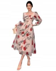 Shein S Ruha Szögletes Nyakkivágással És Virágmintával