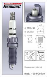 Brisk P39+ (1987) 2MOR12LIR gyújtógyertya Brisk Premium+ Iridium