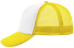 Daiber Șapcă 5 panele MB070 - Albă / galbenă ca soare | uni (MB070-1713381)