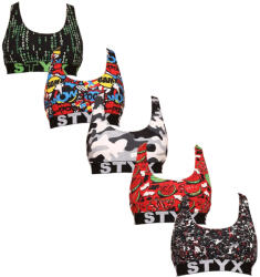 Styx 5PACK női melltartó Styx sport art multicolour (5IP8502379) XL