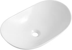 Cerano - Kerámia mosdó Playa - pultra szerelhető - fényes fehér - 60x35, 5 cm