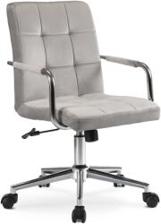 Klubfotel ASTRO forgószék szürke bársony