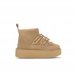 Inuikii Classic Low Platform Sand, Size 36, báránybőr cipő (75204 004 SAND)