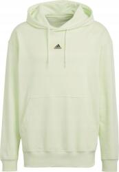 Adidas Essentials FeelVivid Férfi Pulóver, Size XL, zöld, 100% pamut, kapucnis (4065424195578)