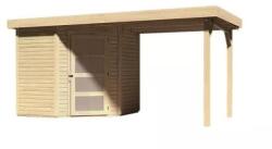 Karibu fából készült kerti ház KARIBU SCHWANDORF 3 + egy menedéket 240 cm (77738) natur (LG3891)