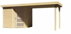 Karibu fából készült kerti ház KARIBU SCHWANDORF 3 + egy menedéket 280 cm (77742) natur (LG3897)