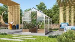 Vitavia üvegház VITAVIA VENUS 6200 tiszta üveg 3 mm ezüst színű (LG1028)