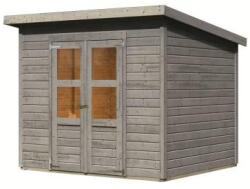 Karibu fából készült kerti ház KARIBU MERSEBURG 5 (8385) világos szürke (LG4438)