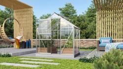 Vitavia üvegház VITAVIA VENUS 2500 tiszta üveg 3 mm ezüst színű (LG1025)