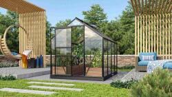 Vitavia üvegház VITAVIA VENUS 5000 tiszta üveg 3 mm fekete színű (LG3539)