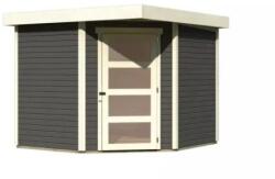 Karibu fából készült kerti ház KARIBU SCHWANDORF 5 (73471) terragrau (LG3905)