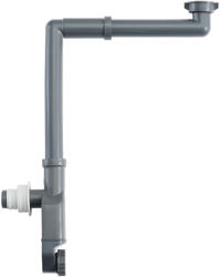 CERANO - Bútor szifon, helytakarékos, szagelzáróval - 5/4", lefolyó 32-50 mm - szürke