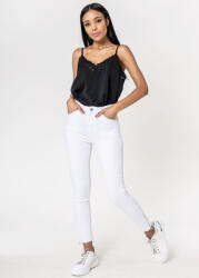 Nina Carter Blugi Dama Albi Slim Nina Carter P117-10 M10 (P117-10WHITE-38)