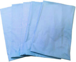  II. osztályú pamut 5 db -os kispárna huzat csomag / egyszínű világoskék szett