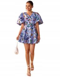 Shein L-es Bő Szabású Ruha Megkötős A Hátán