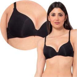 Siélei Push-Up melltartó, fekete, Size 85B, láthatatlan merevítők