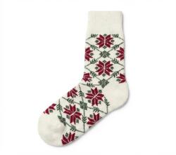 Vlnka Gyermekzokni merinói gyapjúval, karácsonyi csillag gyermek méretek 29-30