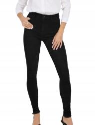 Only Fekete Csőfarmer, magas derék, gombbal, Size W26/L32