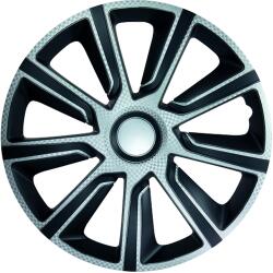 J-Tec Dísztárcsa 14" Veron Carbon Silver Black (4 darabos garnitúra)