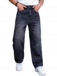 Shein XXL Egyenes Szárú Farmer Nadrág