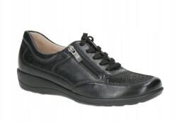 Caprice női sztreccs félcipő, szélesebb lábra, Size 40, fekete (9-23766)