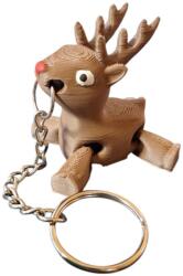 Leskovics 3D Szarvas kézzel festett kulcstartó figura (3D0008)