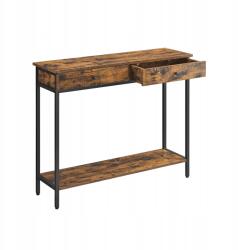 Vasagle Stazy konzolasztal, barna, ipari stílus (LNT015B01)