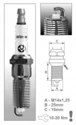 Brisk RR15YS-1 gyújtógyertya, Brisksilver Lpg/cng spark plug