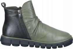 Manitu bőr bakancs, zöld, cipzáras, Size 37 (990680-07)