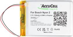 AccuCell Helyettesítő akku Bosch Nyon 2 3.7V 1150mAh Li-Polymer